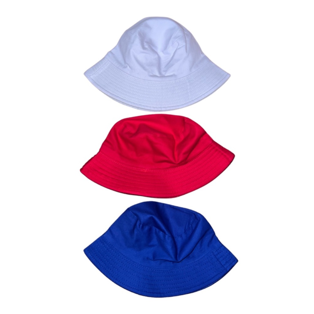 Red White Blue Bucket Hats
